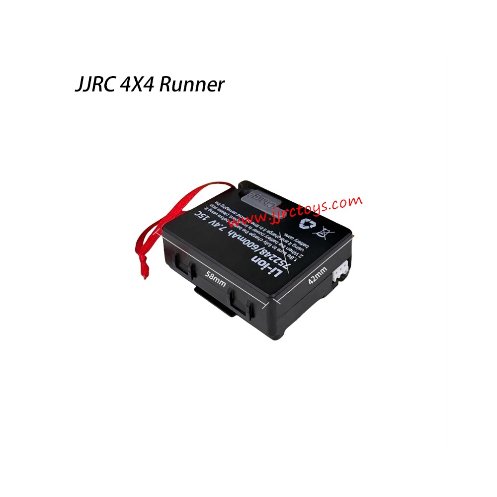 JJRC 4x4 Runner Parts 7.4V 600mAh Battery JJRC 4x4 Runner Parts 7.4V 600mAh Battery