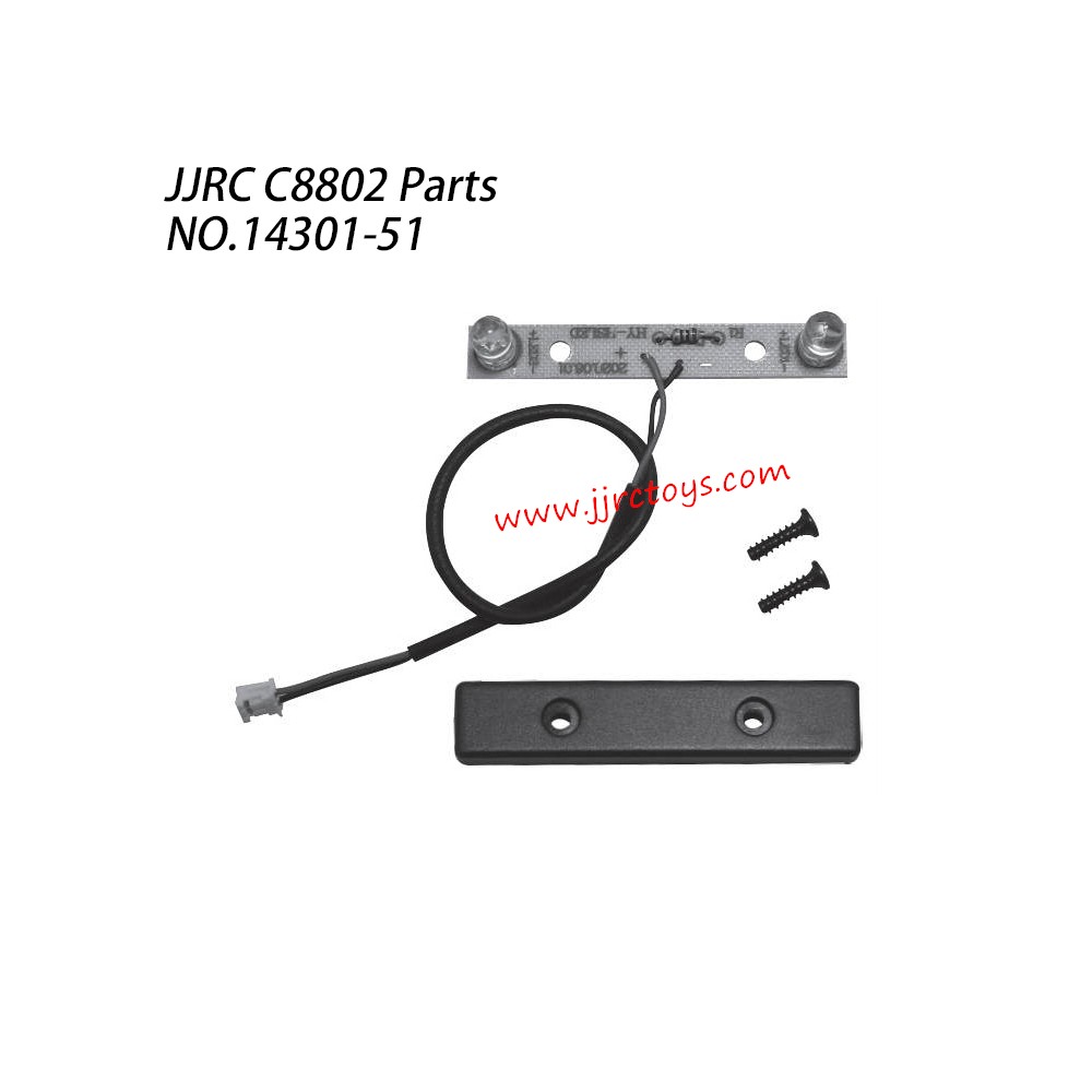 JJRC C8802 RC Truck Parts The Lamp On The Bumper Assembly 14301-51 JJRC C8802 RC Truck Parts The Lamp On The Bumper Assembly 14301-51