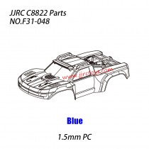JJRC C8822 RC Truck Parts PC Car Shell (1.5mm PC) NO.F31-048 blue