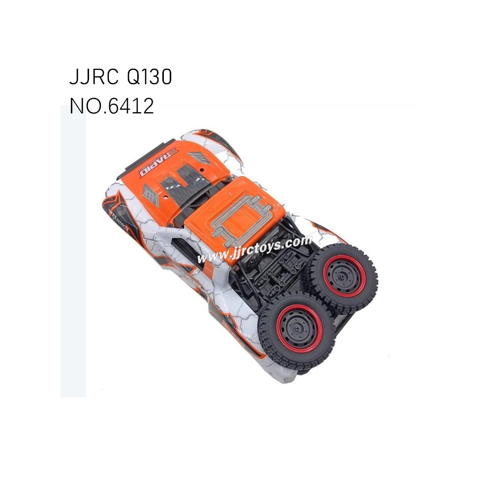 JJRC Q130 RC Truck Parts Body Assembly ORANGE REAR 6412