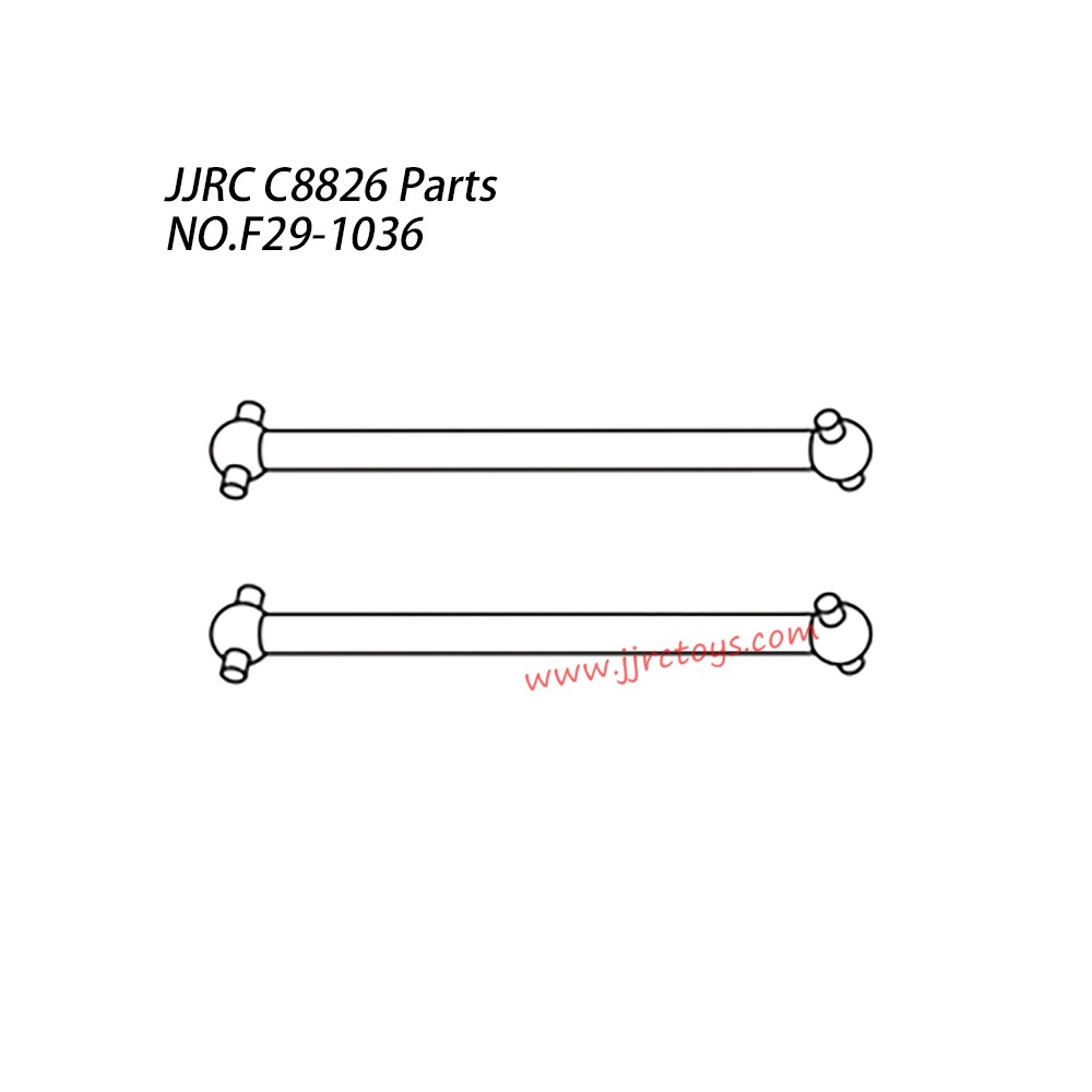 JJRC C8826 RC Vehicle Parts Main Transmission Shaft F29-1036 JJRC C8826 RC Vehicle Parts Main Transmission Shaft F29-1036