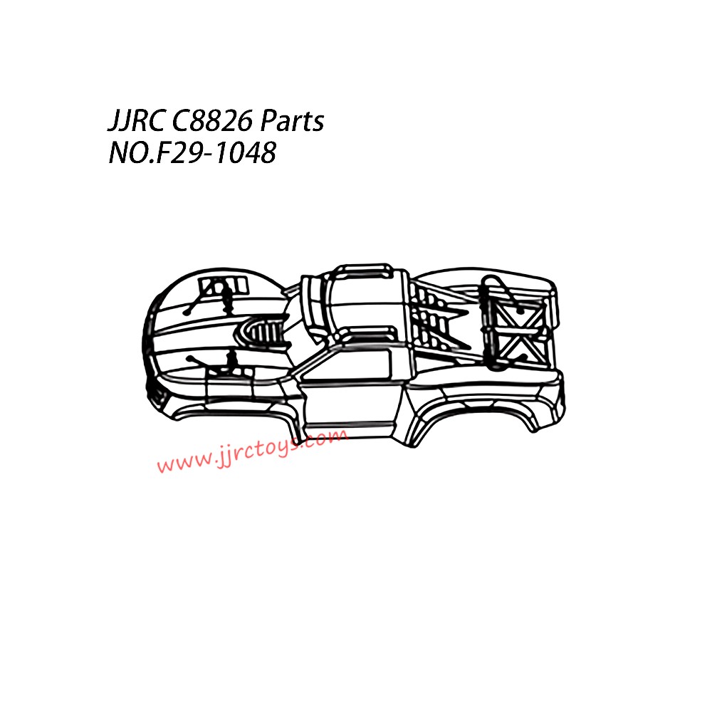 JJRC C8826 Parts Camouflage Pink Car Shell F29-1048 JJRC C8826 Parts Camouflage Pink Car Shell F29-1048