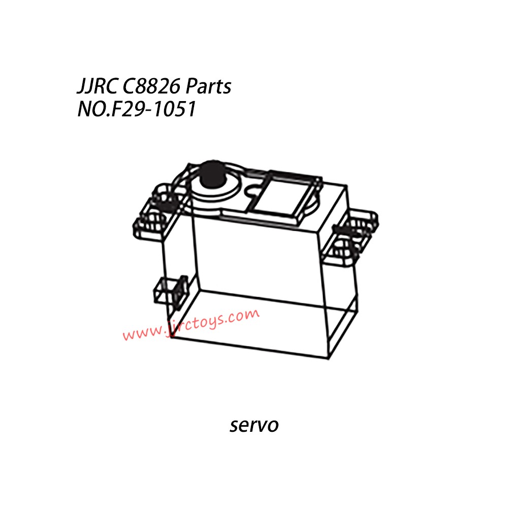 JJRC C8826 Parts 21kg Waterproof Steering Engine (Servo) F29-1051 JJRC C8826 Parts 21kg Waterproof Steering Engine (Servo) F29-1051