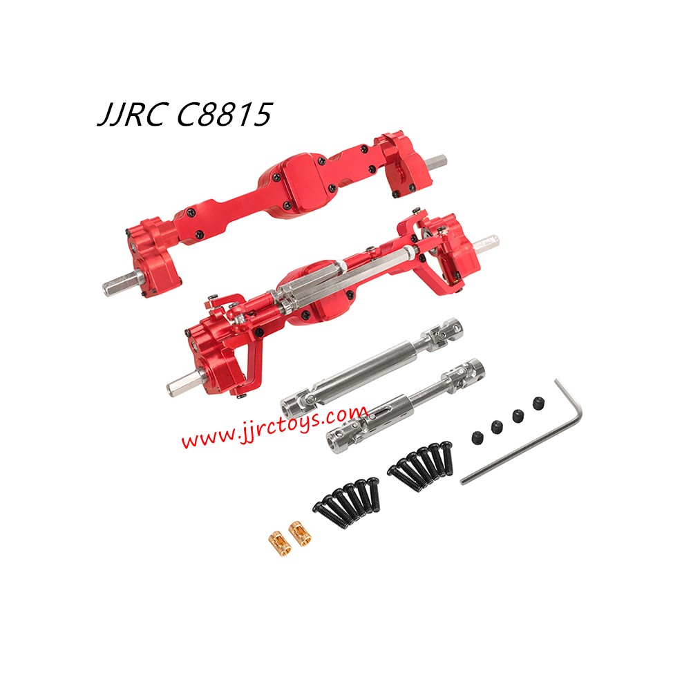 JJRC C8815 RC CAR Upgrade Parts All-Metal Portal Axles Metal Drive Shaft RED
