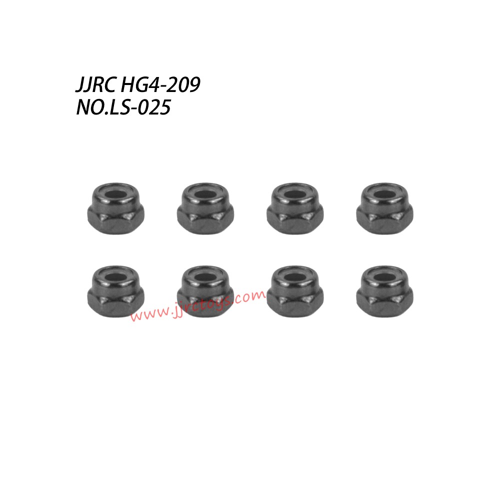 JJRC HG4-209 RC Car Parts Nylon Lock Nut M2.5 LS-025