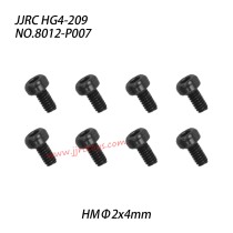 JJRC HG4-209 Parts Hex Socket HM Machine Screw (HMΦ2x4mm) 8012-P007