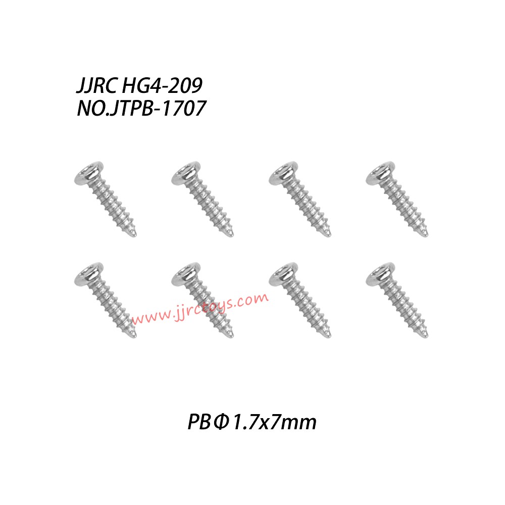 JJRC HG4-209 Parts Cross Pointed Self Tapping Screw (PBΦ1.7x7mm) JTPB-1707