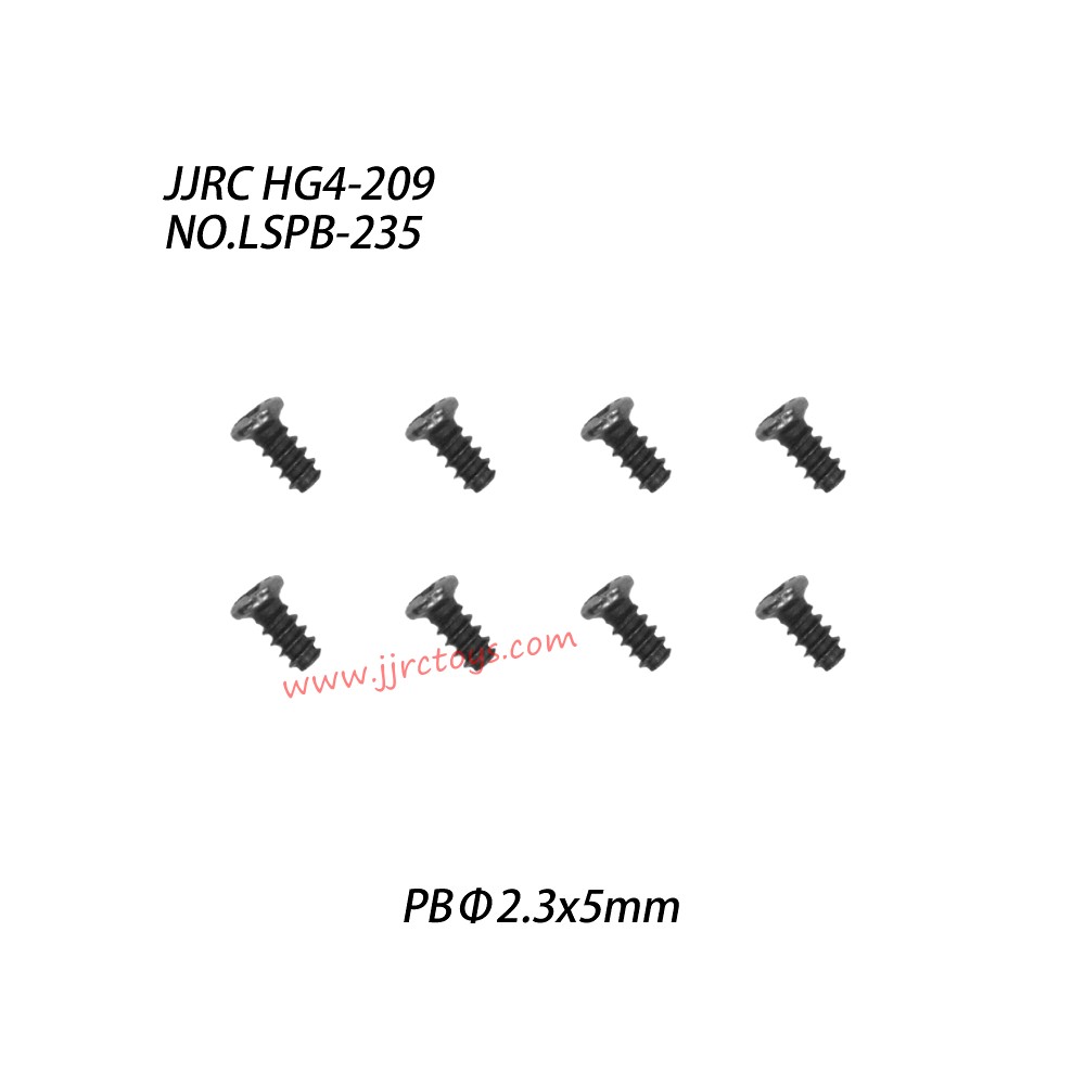 JJRC HG4-209 Parts Cross Self Tapping Screw (PBΦ2.3x5mm) LSPB-235