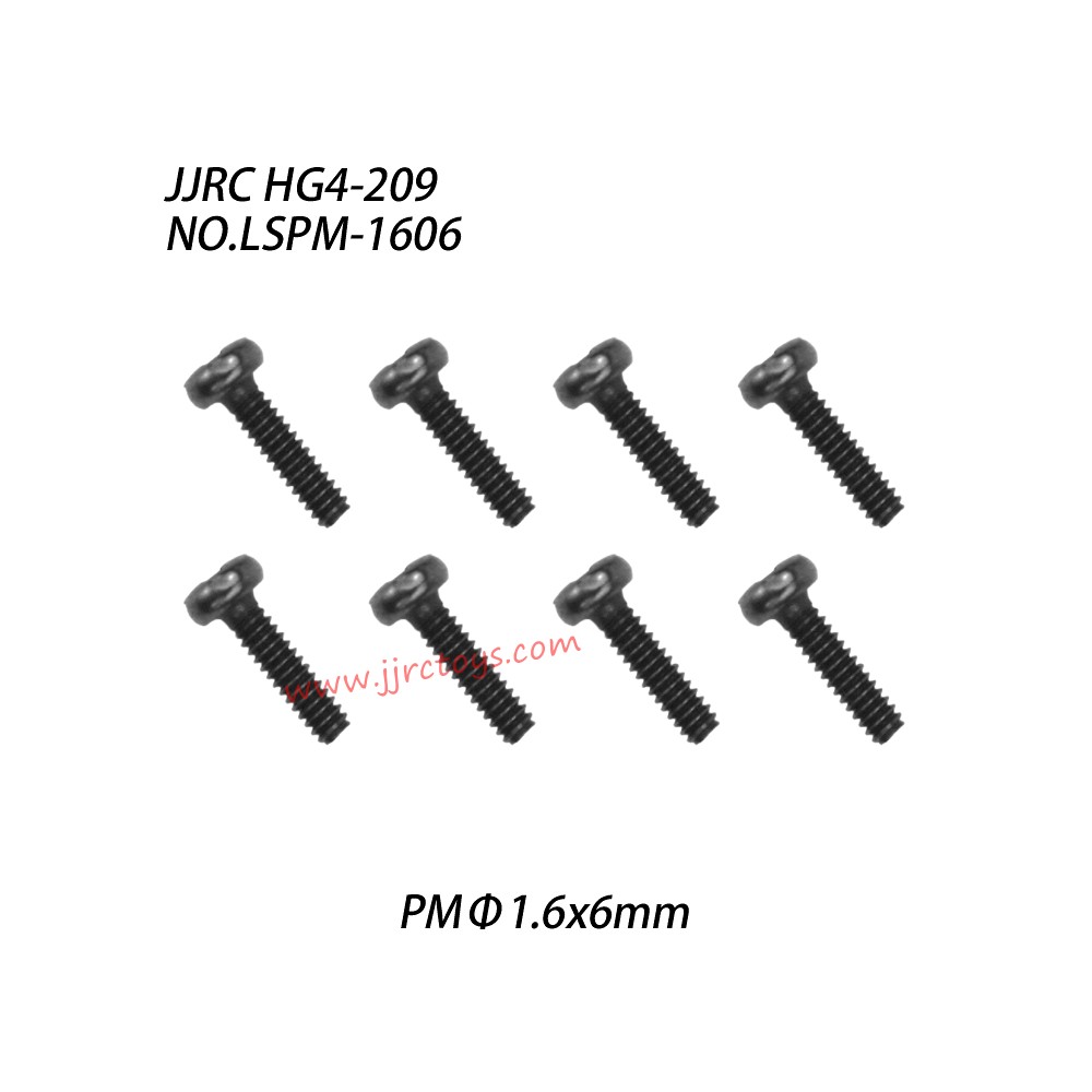 JJRC HG4-209 Parts Cross Machine Screw (PMΦ1.6x6mm) LSPM-1606