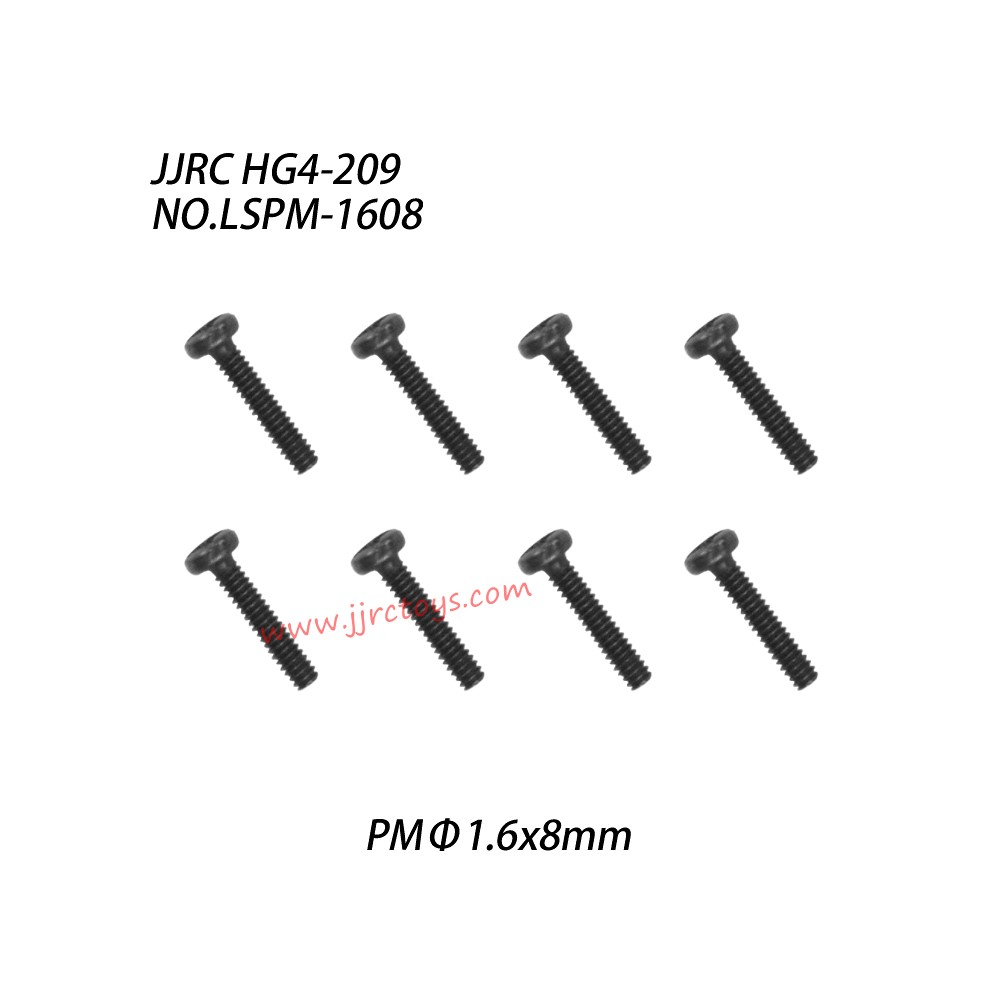JJRC HG4-209 Parts Cross Machine Screw (PMΦ1.6x8mm) LSPM-1608