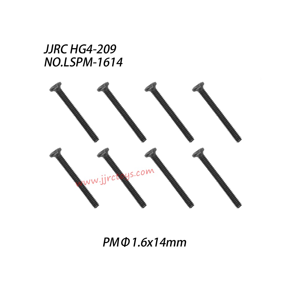 JJRC HG4-209 Parts Cross Machine Screw (PMΦ1.6x14mm) LSPM-1614