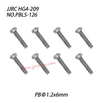JJRC HG4-209 Parts Cross Self Tapping Screw (PBΦ1.2x6mm) PBLS-126