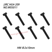 JJRC HG4-209 Parts Hex Socket HM Machine Screw (HM Φ2x10mm) W05011