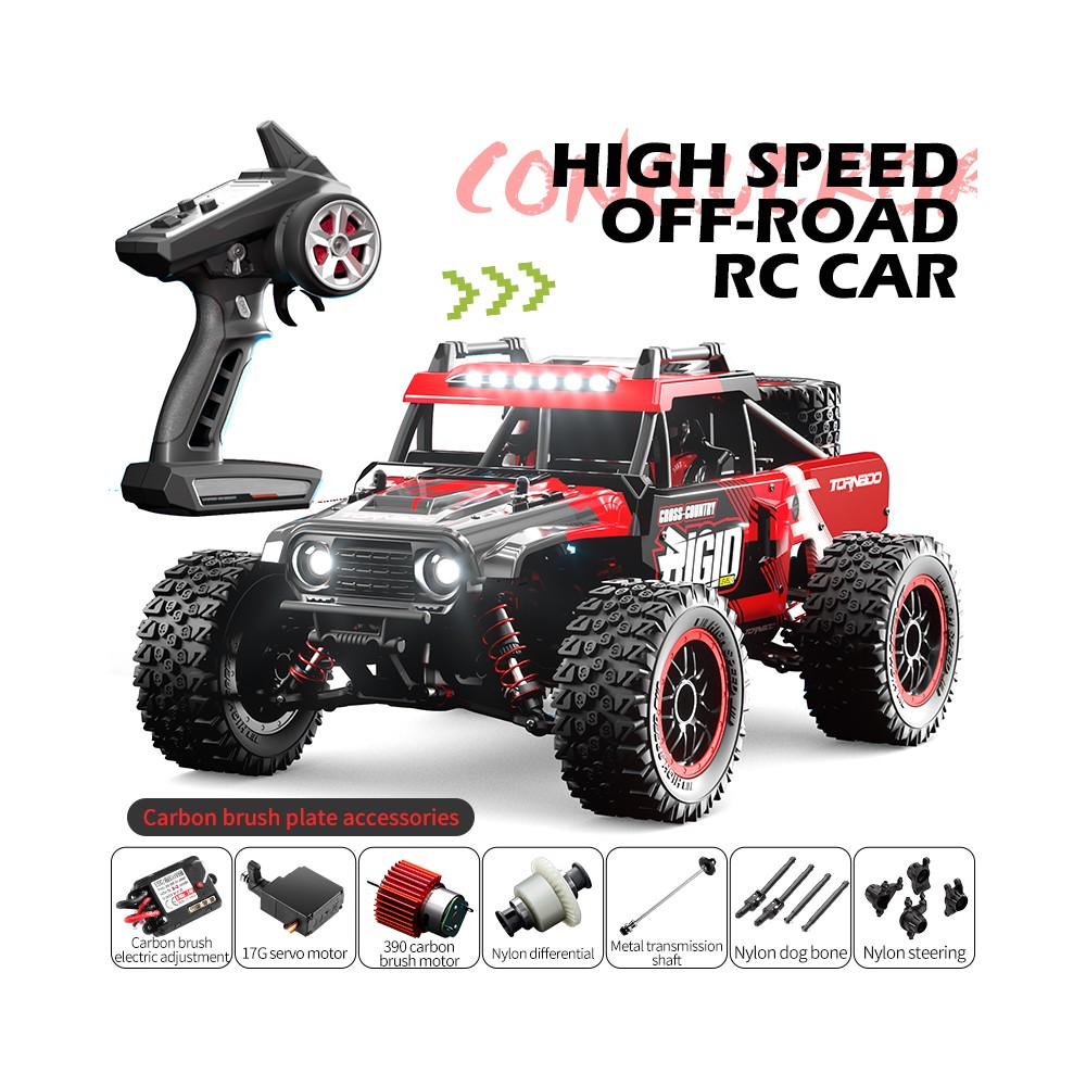 JJRC C8805 1/16 2.4Ghz 4WD Brushed RC Truck red