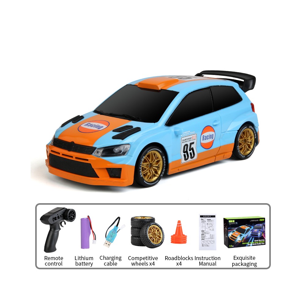 JJRC-Q233 4WD German-style drift rally rc car orange