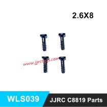 JJRC C8819 RC Car Parts Half Thread Screw (2.6x8) WLS039