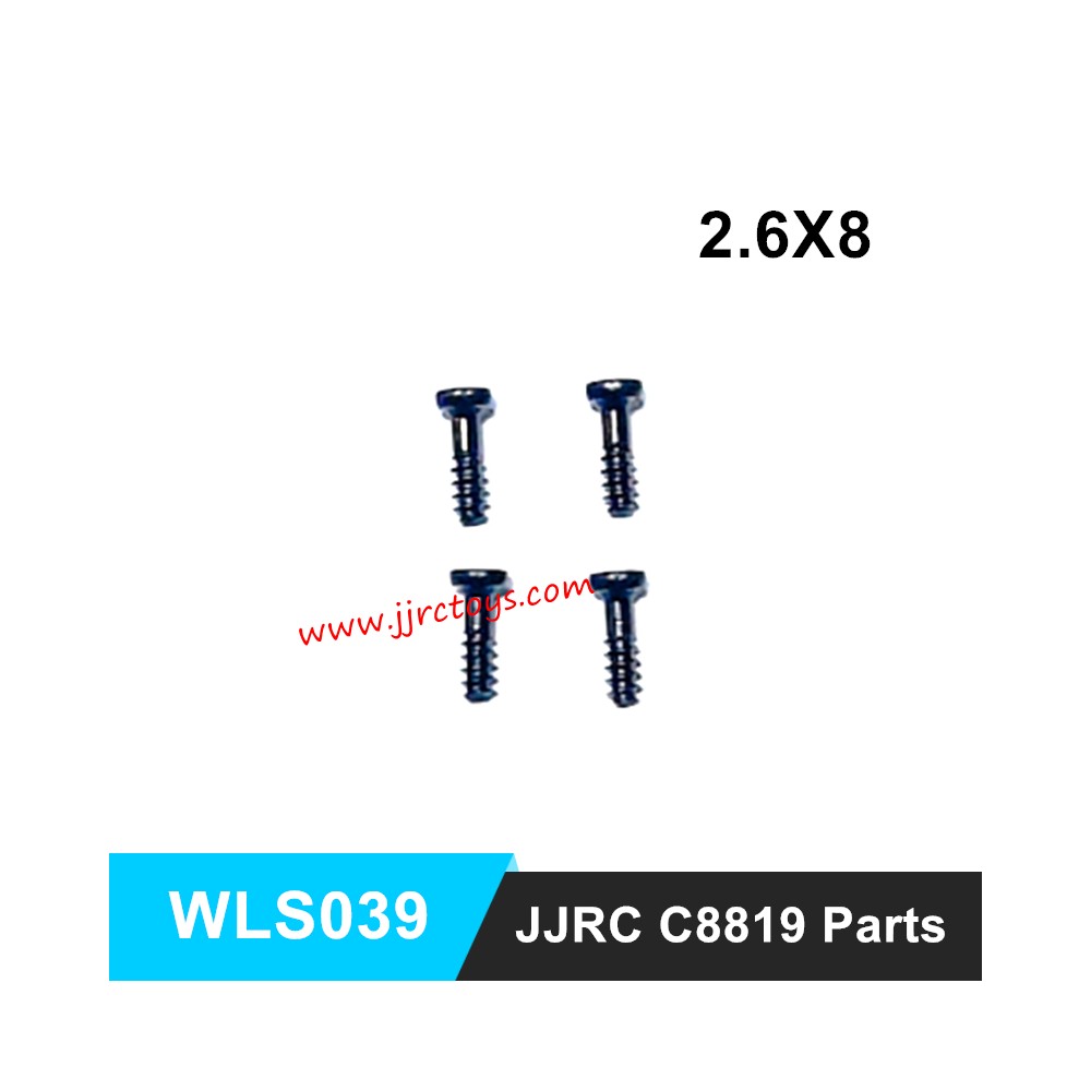 JJRC C8819 RC Car Parts Half Thread Screw (2.6x8) WLS039