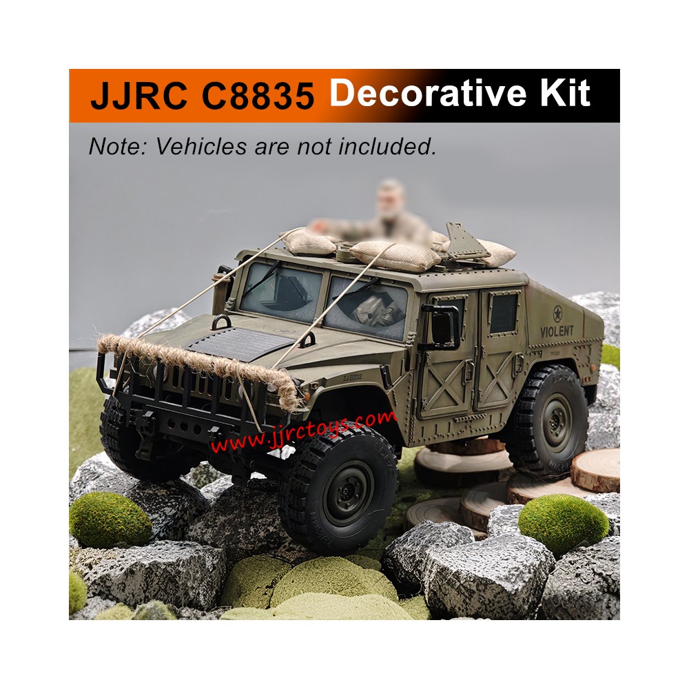 JJRC C8835 RC Car Upgrade Parts Decorative Kit front