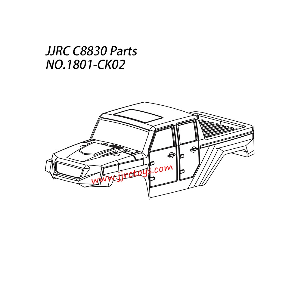 JJRC C8830 Parts Body Shell 1801-CK01 1801-CK02