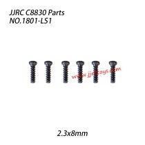 JJRC C8830 RC Car Parts 2.3x8mm Pan Head Screw 1801-LS1