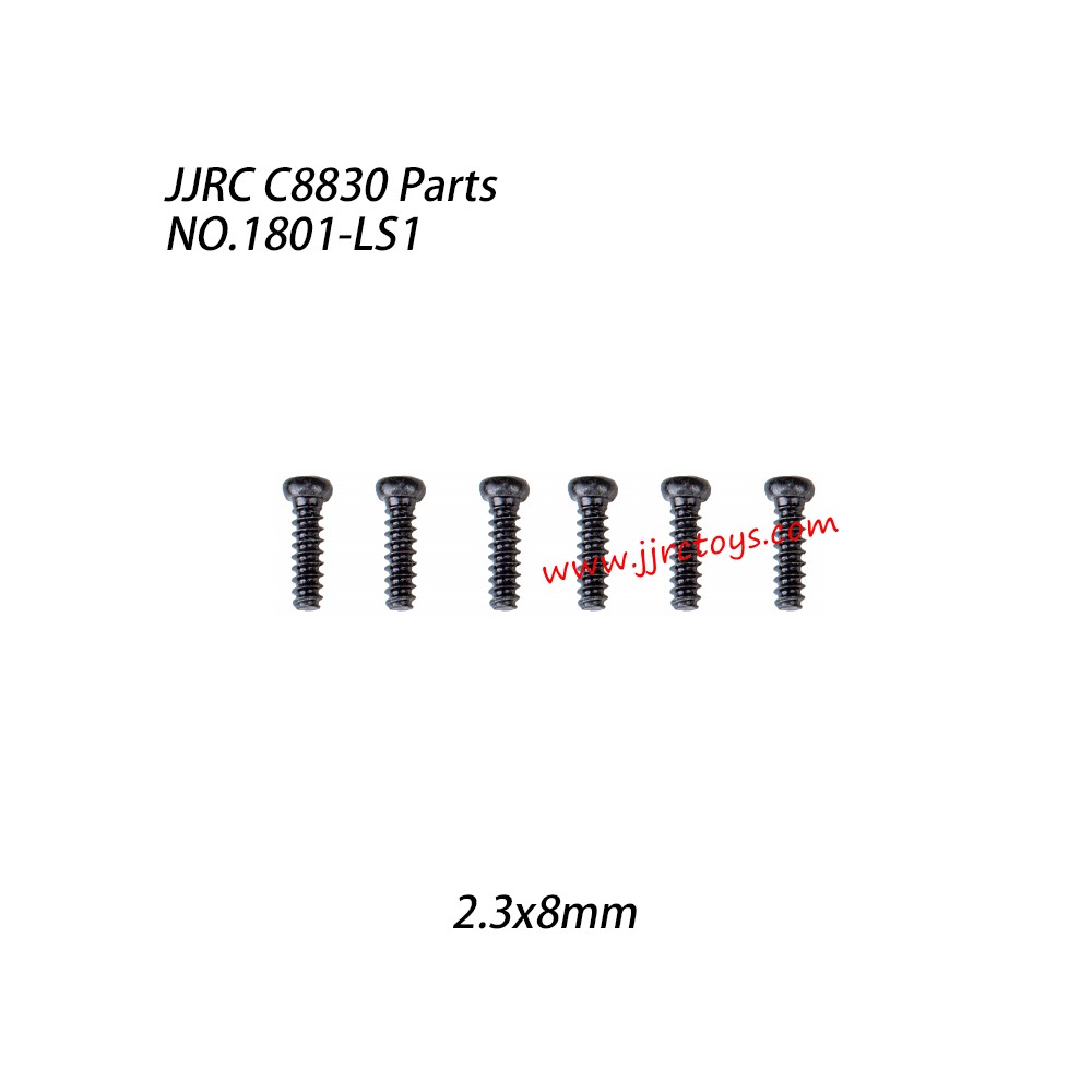 JJRC C8830 RC Car Parts 2.3x8mm Pan Head Screw 1801-LS1