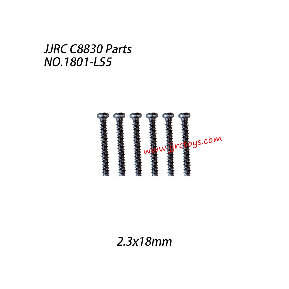 JJRC C8830 RC Car Parts 2.3x18mm Pan Head Screw 1801-LS5