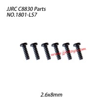 JJRC C8830 RC Car Parts 2.6x8mm Pan Head Screw 1801-LS7