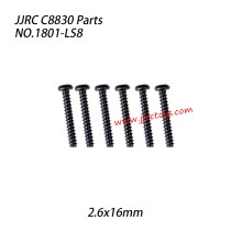 JJRC C8830 RC Car Parts 2.6x16mm Pan Head Screw 1801-LS8