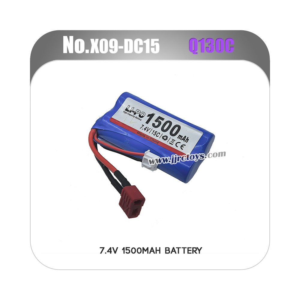 JJRC Q130C RC Car Parts Original Battery 7.4V 1500mAh X09-DC15