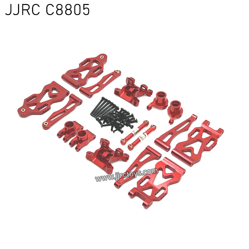 JJRC C8805 RC Car Upgrade Parts Metal Modification Assembly RED JJRC C8805 RC Car Upgrade Parts Metal Modification Assembly RED