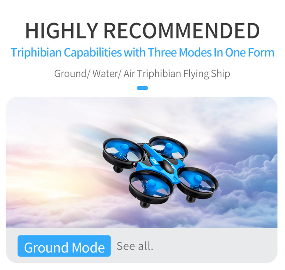 JJRC H36F 2.4G RC Vehicle Drone Boat 3 in 1