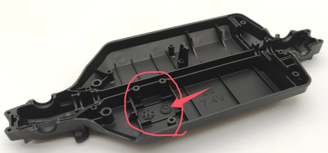 JRC Q117 RC Crawler Parts Chassis 6001