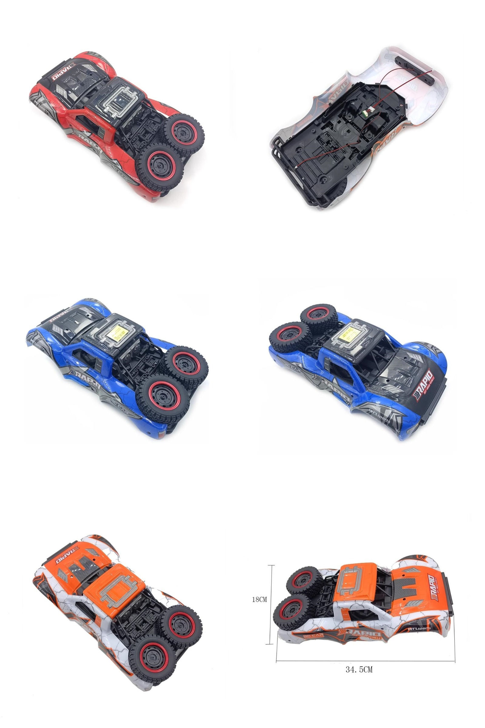 3-Q130 Body Assembly (With Car Light And Spare Tire)