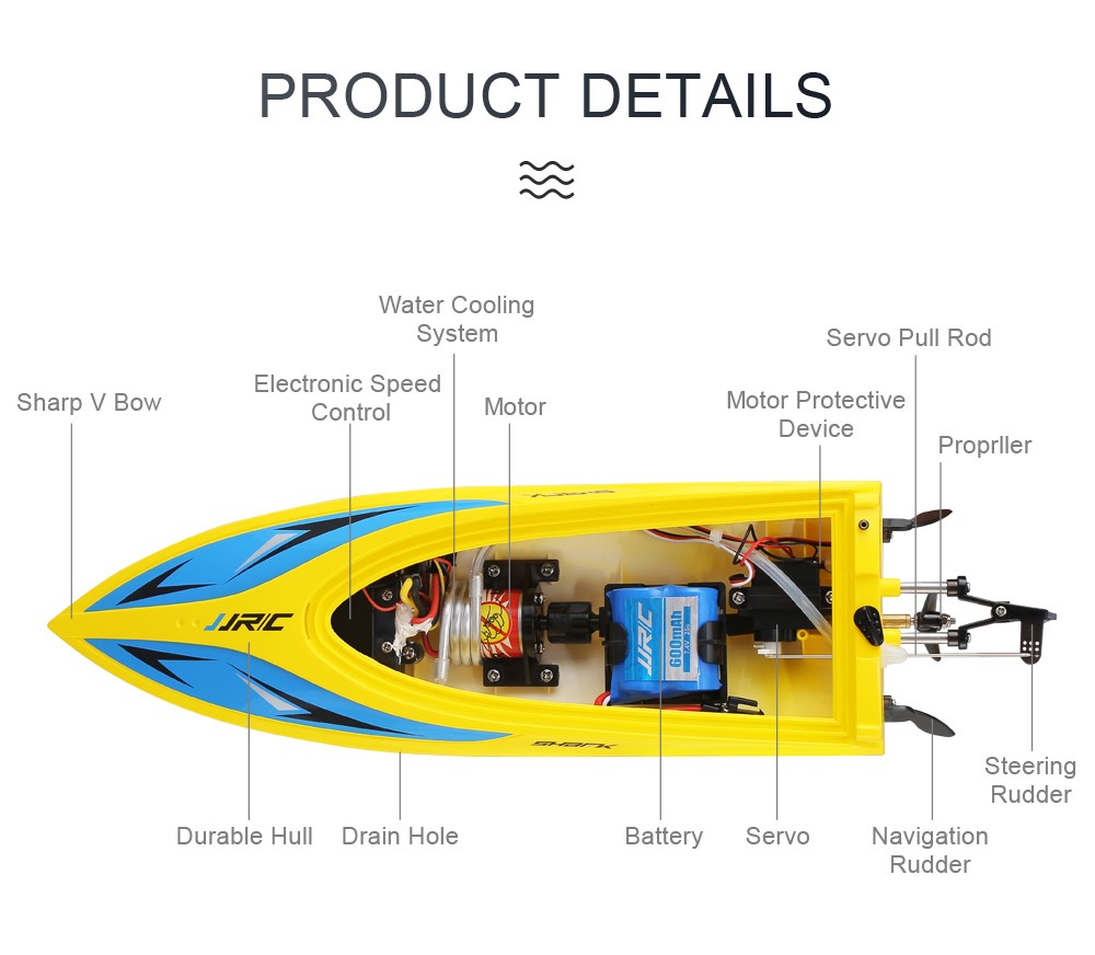 JJRC S2 rc boat 14